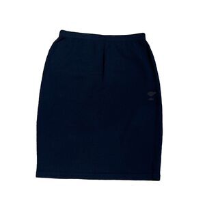 Vintage The Michael Collection Santana Knit Wool Blend Pencil Skirt Size L Black